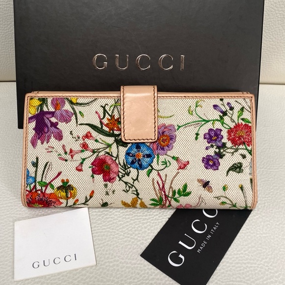 Gucci Blooms leather/bamboo wallet - Picture 3 of 11